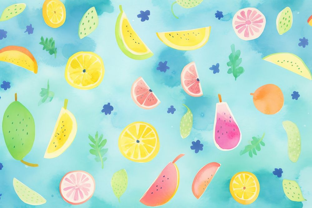 Tropical fruits backgrounds pattern plant. AI generated Image by rawpixel.