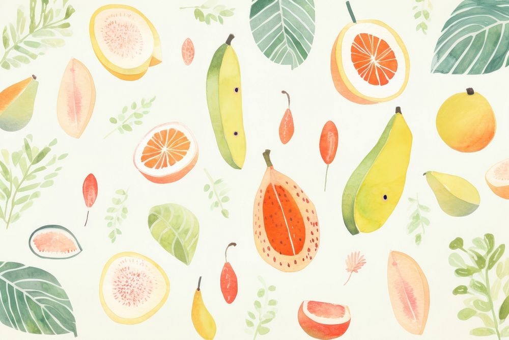 Tropical fruits backgrounds plant food. AI generated Image by rawpixel.