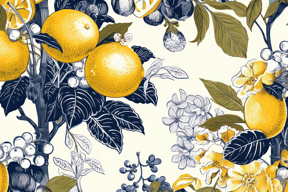 Wallpaper background of tropical fruits backgrounds grapefruit yellow. AI generated Image by rawpixel.