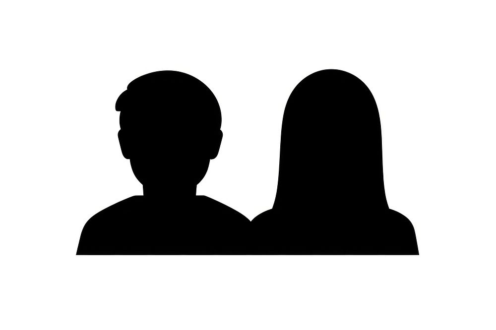 Three people silhouette adult black. AI generated Image by rawpixel.
