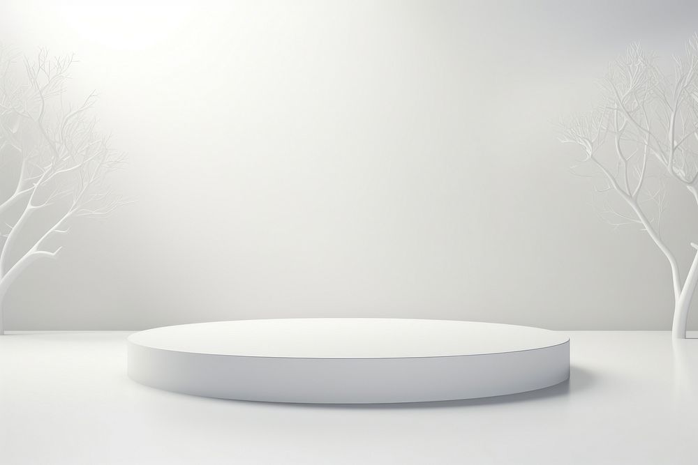 Podium scene table white architecture. AI generated Image by rawpixel.