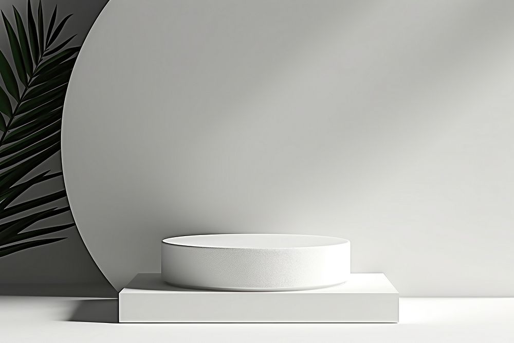 Pedestal podium porcelain lighting bathing. AI generated Image by rawpixel.