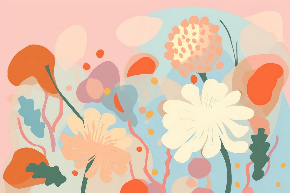 Flower art backgrounds abstract. AI generated Image by rawpixel.