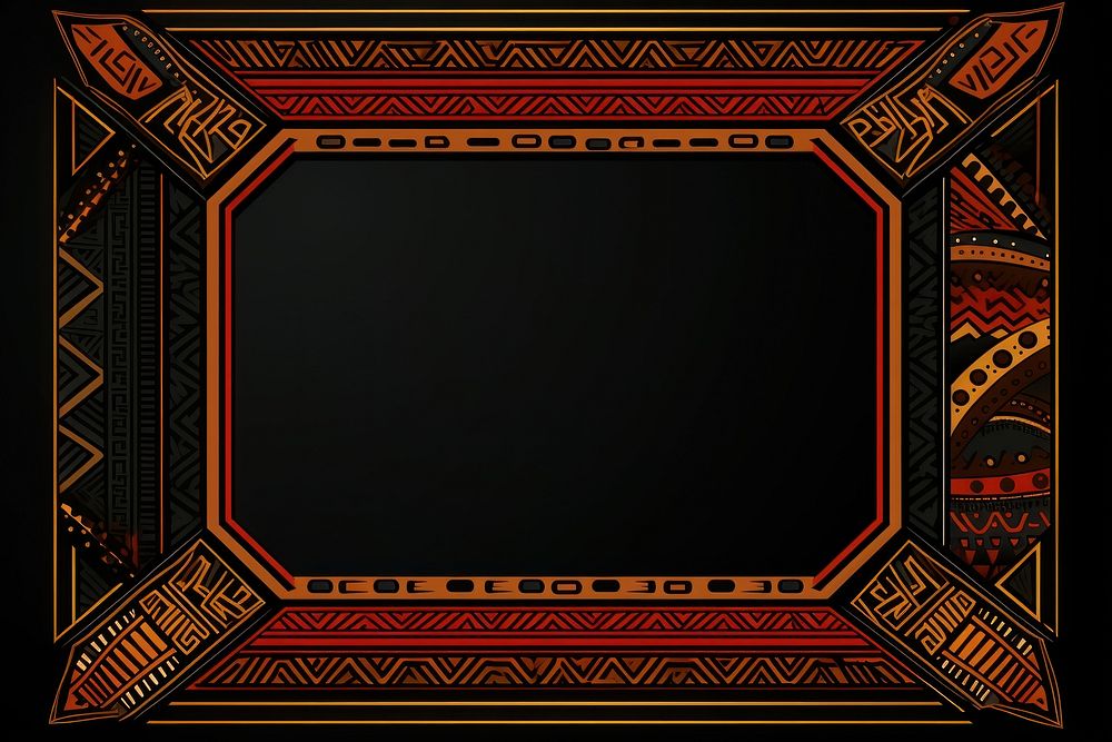 African art ornament frame backgrounds architecture accessories. AI generated Image by rawpixel.