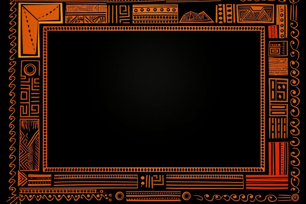 African art ornament frame backgrounds architecture electronics. AI generated Image by rawpixel.