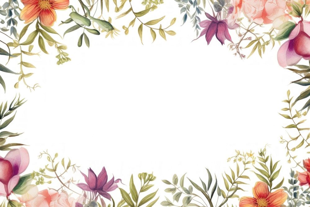 Botanical ornament frame backgrounds graphics pattern. AI generated Image by rawpixel.