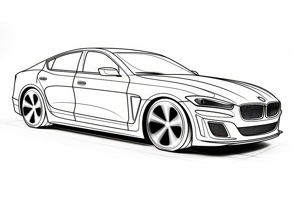 Car sketch vehicle drawing. AI generated Image by rawpixel.