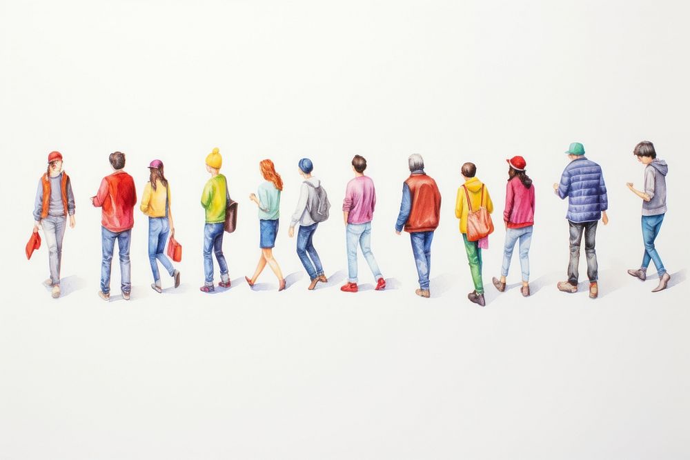 People footwear walking white background. AI generated Image by rawpixel.