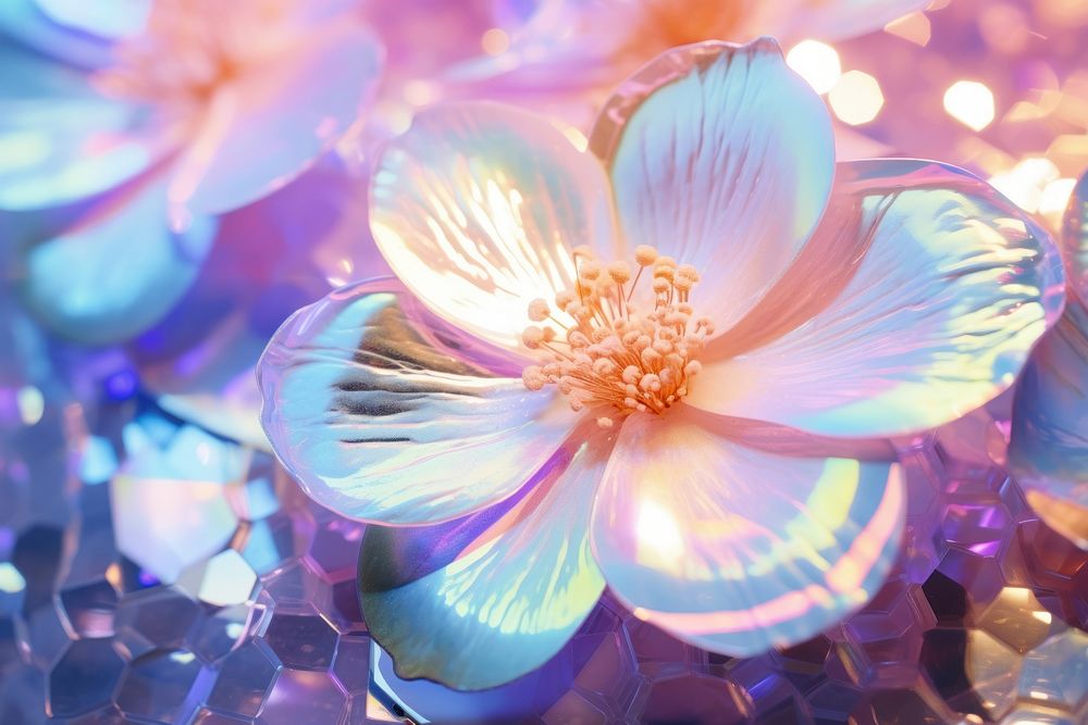 Flower texture blossom nature petal. AI generated Image by rawpixel.