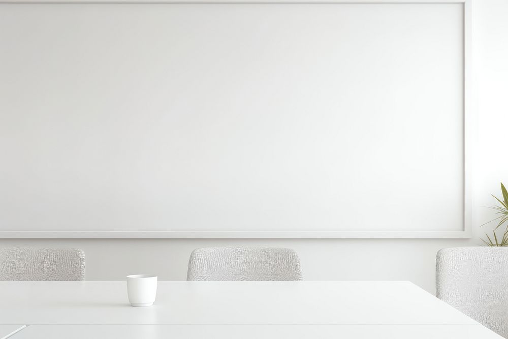 Blank white wall furniture chair room. AI generated Image by rawpixel.