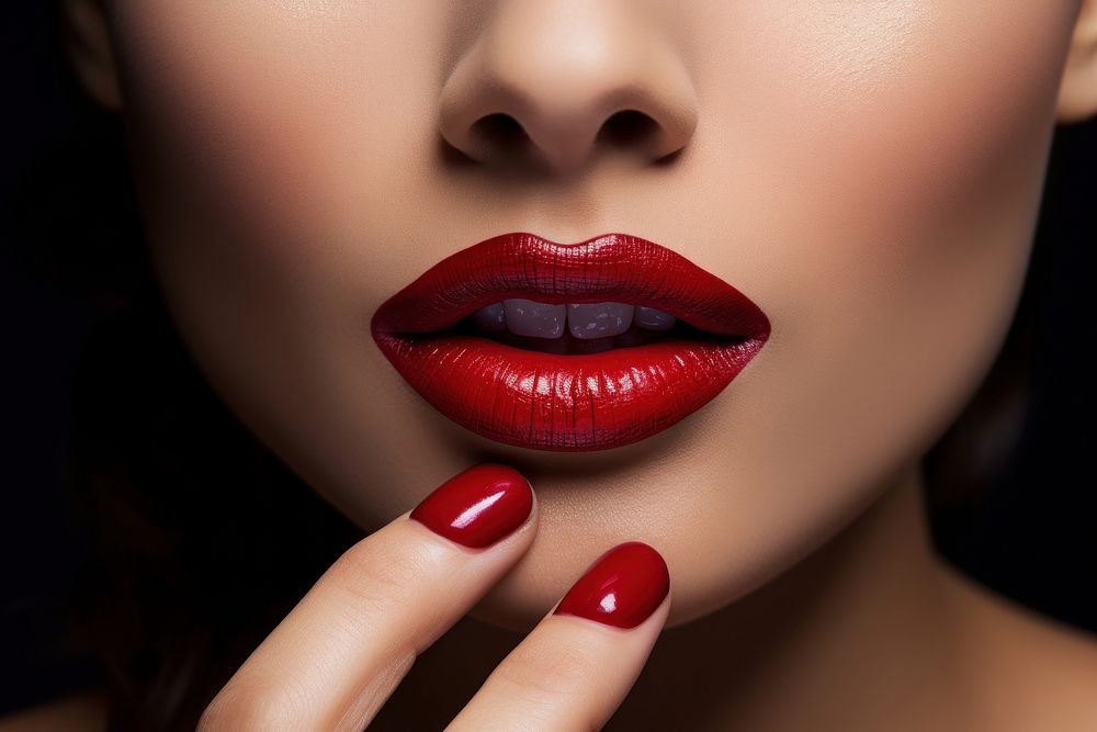 Holding lipstick cosmetics adult woman. AI generated Image by rawpixel.