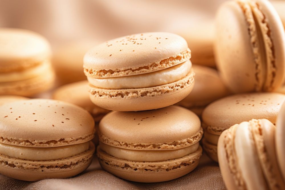 Macaroons food confectionery freshness. AI generated Image by rawpixel.