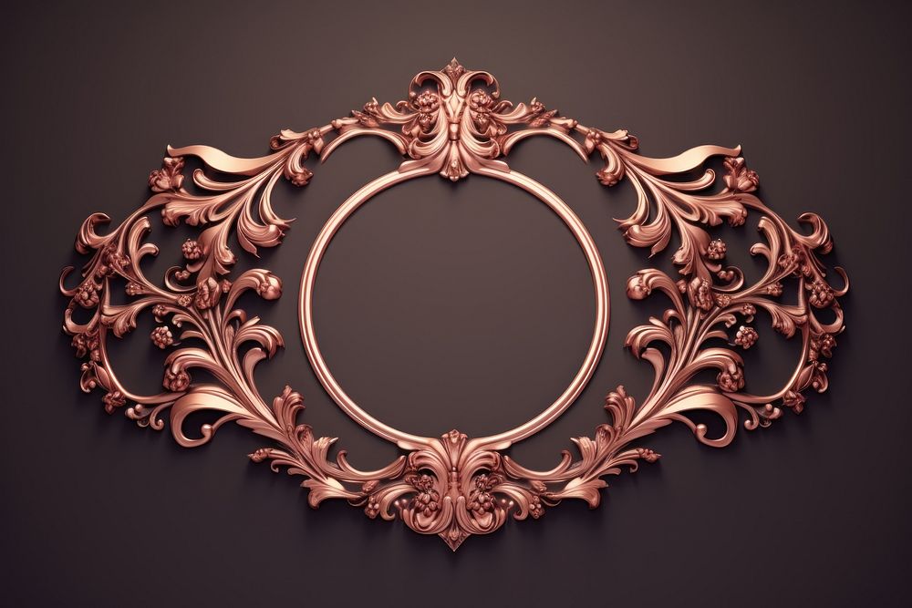 Classic ornament frame jewelry gold architecture. AI generated Image by rawpixel.