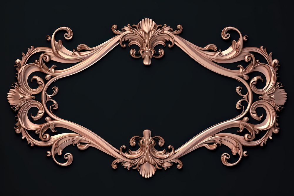 Classic ornament frame gold architecture accessories. AI generated Image by rawpixel.