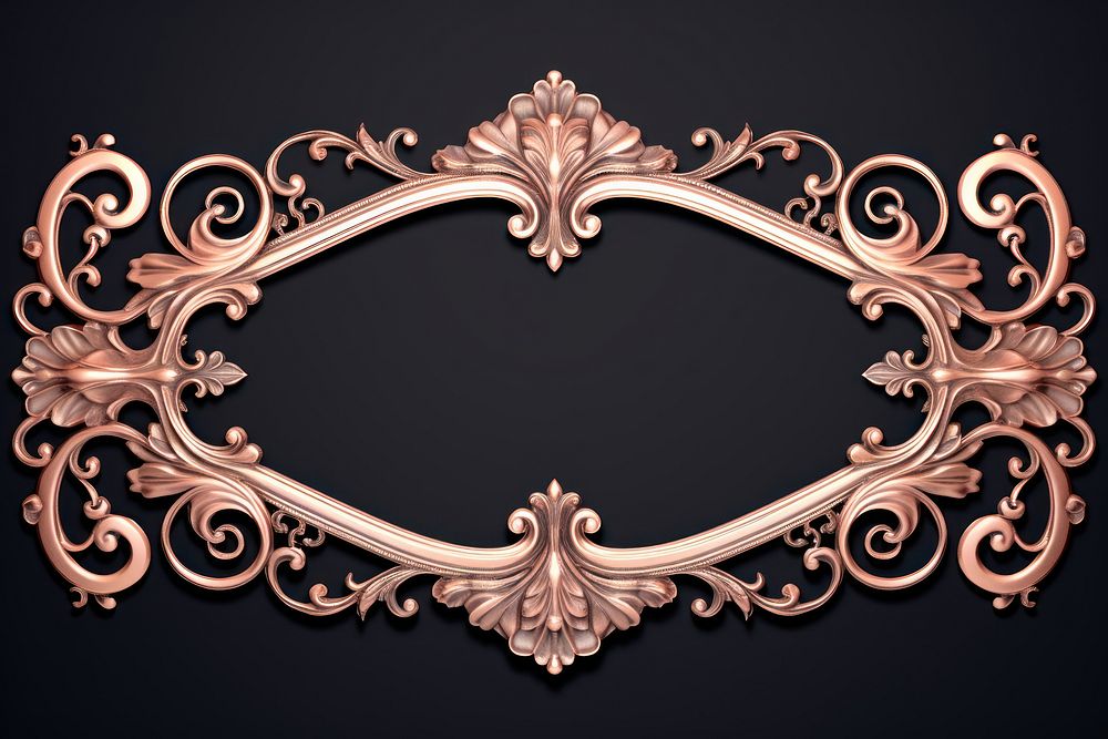 Classic ornament frame jewelry gold accessories. AI generated Image by rawpixel.