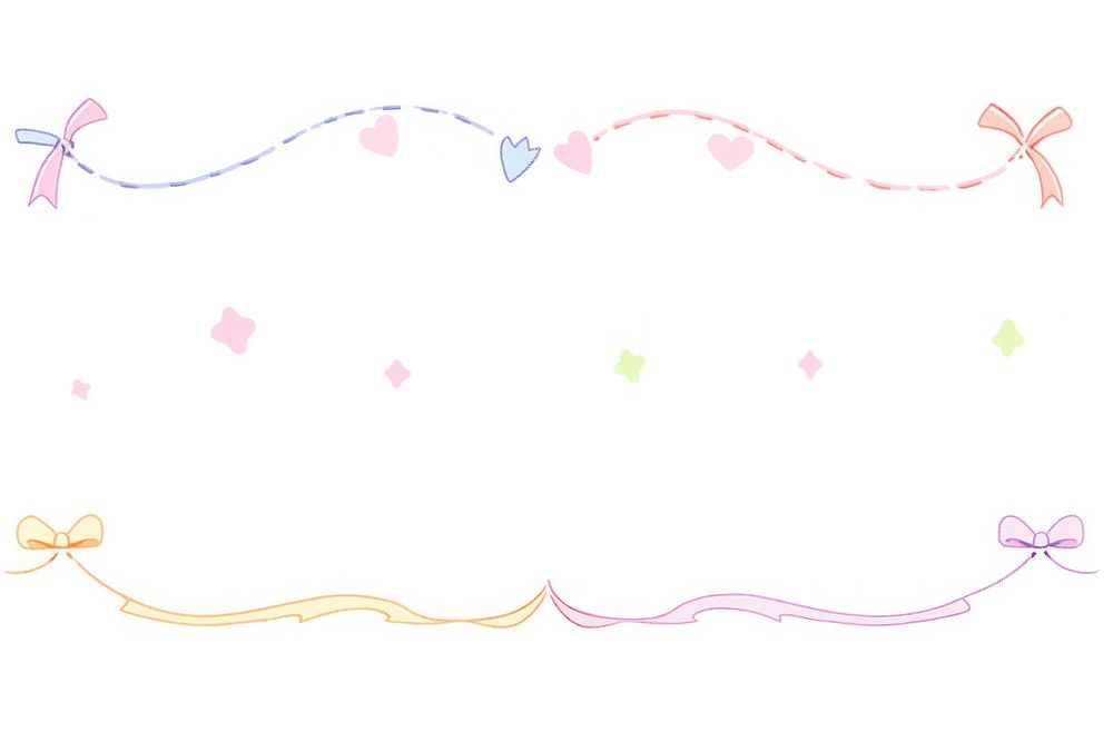 Ribbon frame confetti paper white background. AI generated Image by rawpixel.