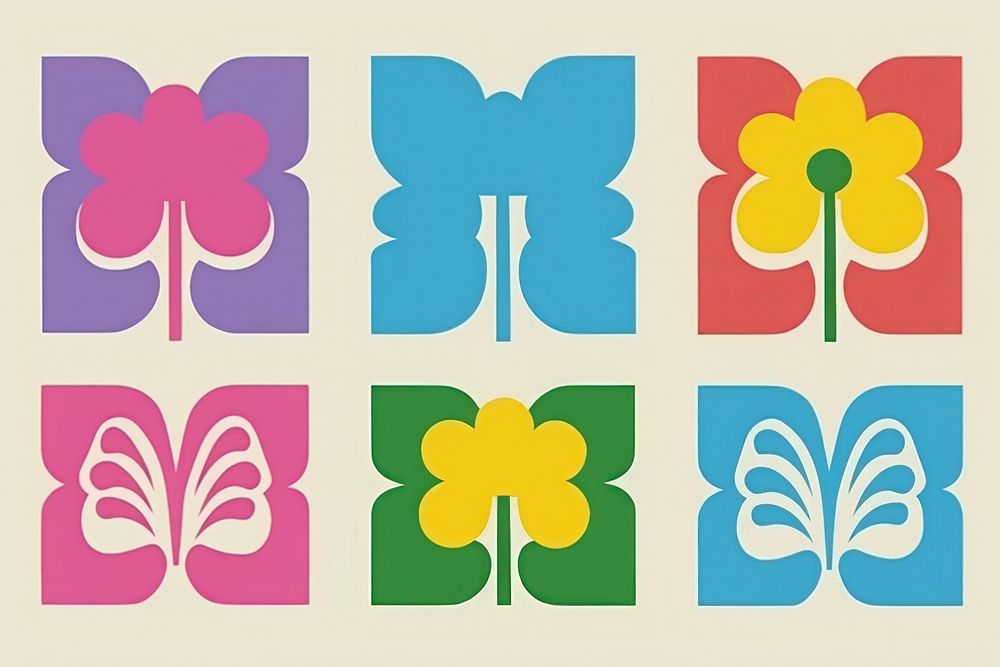 Flower border logo art creativity. AI generated Image by rawpixel.