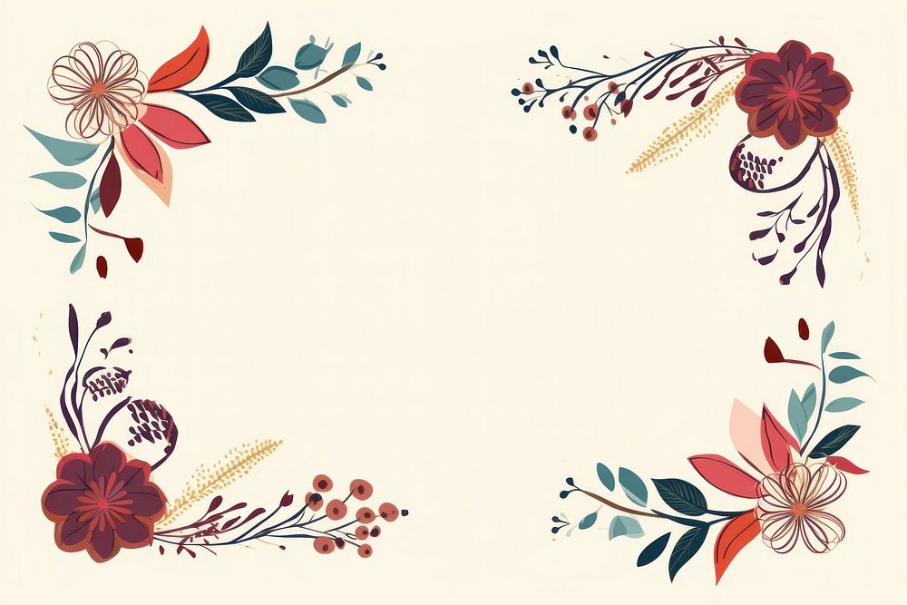 Cute doodle ornament frame backgrounds graphics pattern. AI generated Image by rawpixel.