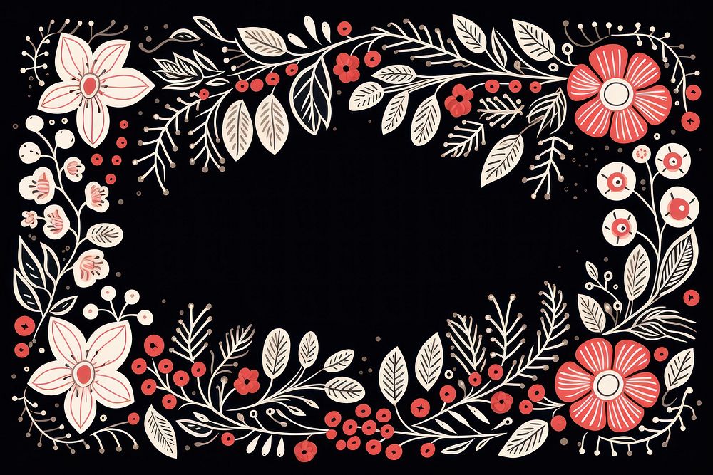 Cute doodle ornament frame graphics pattern creativity. AI generated Image by rawpixel.