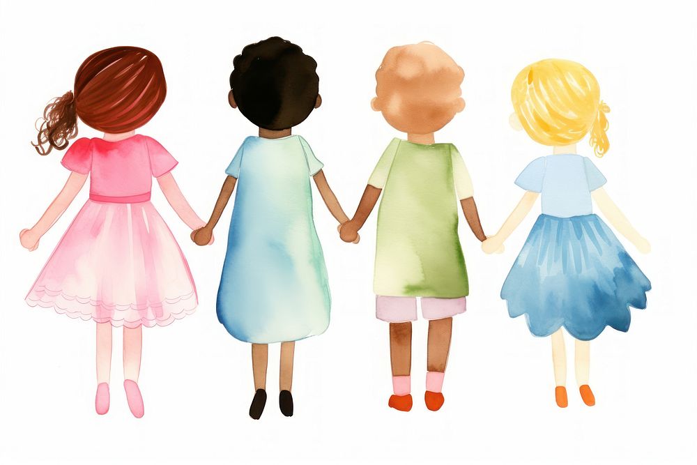 Embrace diversity child cute doll. AI generated Image by rawpixel.