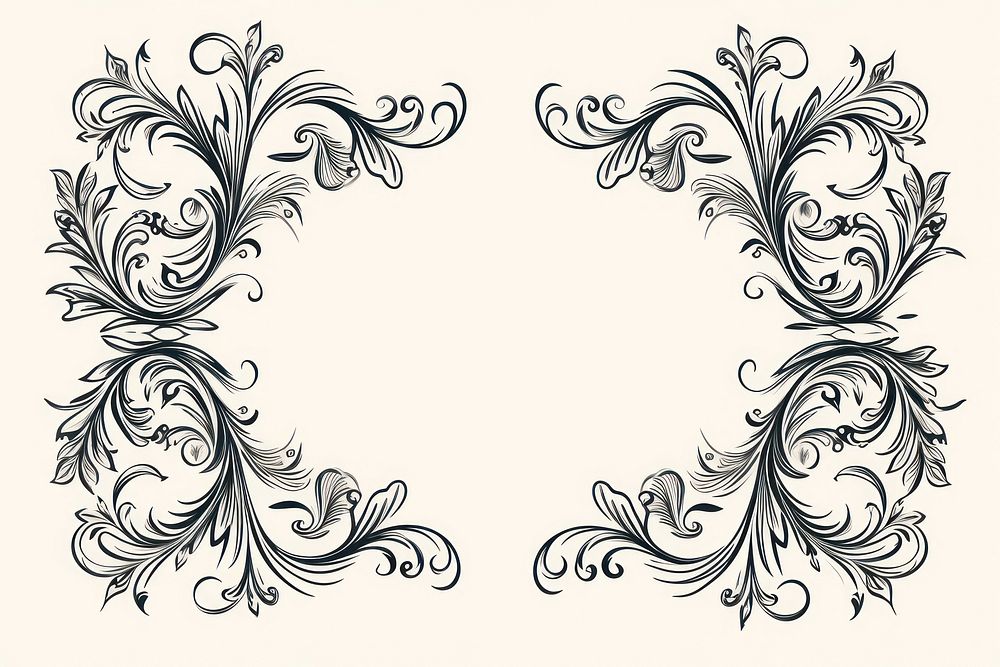 Doodle ornament frame graphic backgrounds graphics pattern. AI generated Image by rawpixel.
