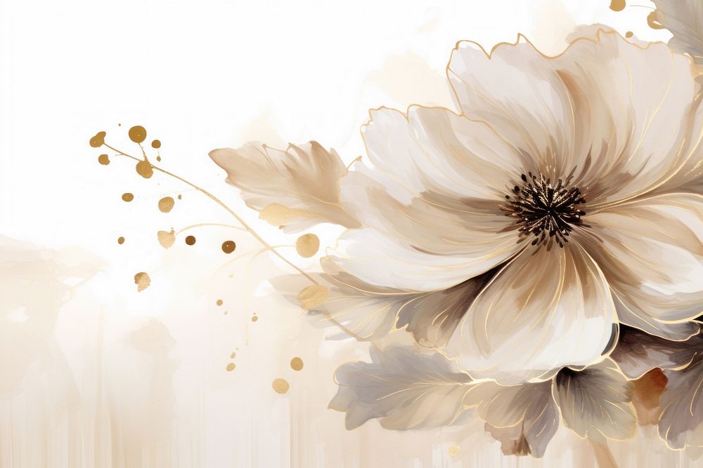 Flower backgrounds painting pattern. AI generated Image by rawpixel.
