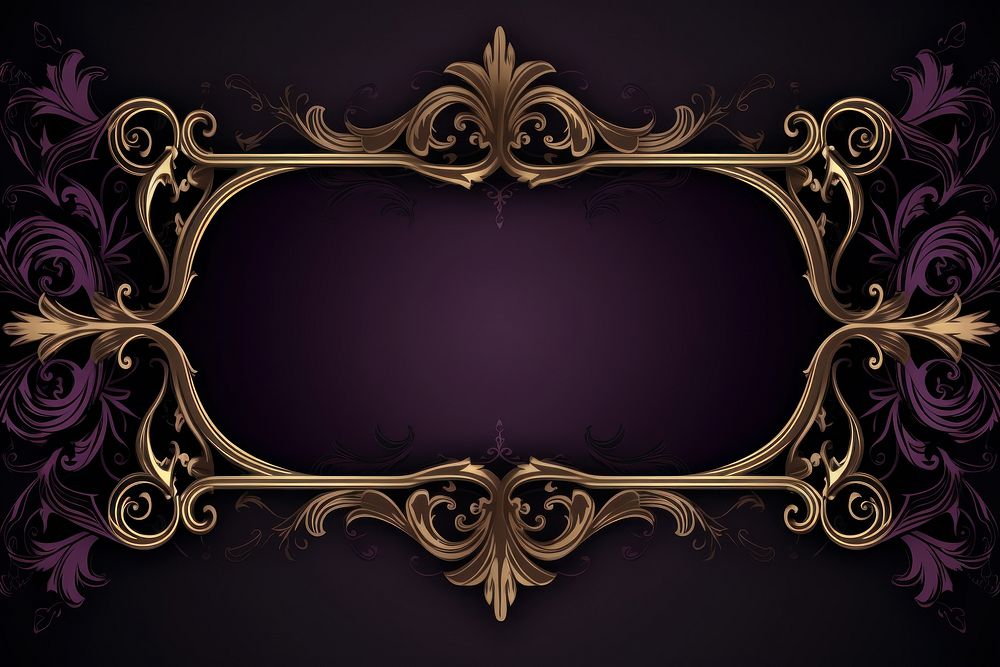 Gothic elegant ornament frame backgrounds graphics pattern. AI generated Image by rawpixel.