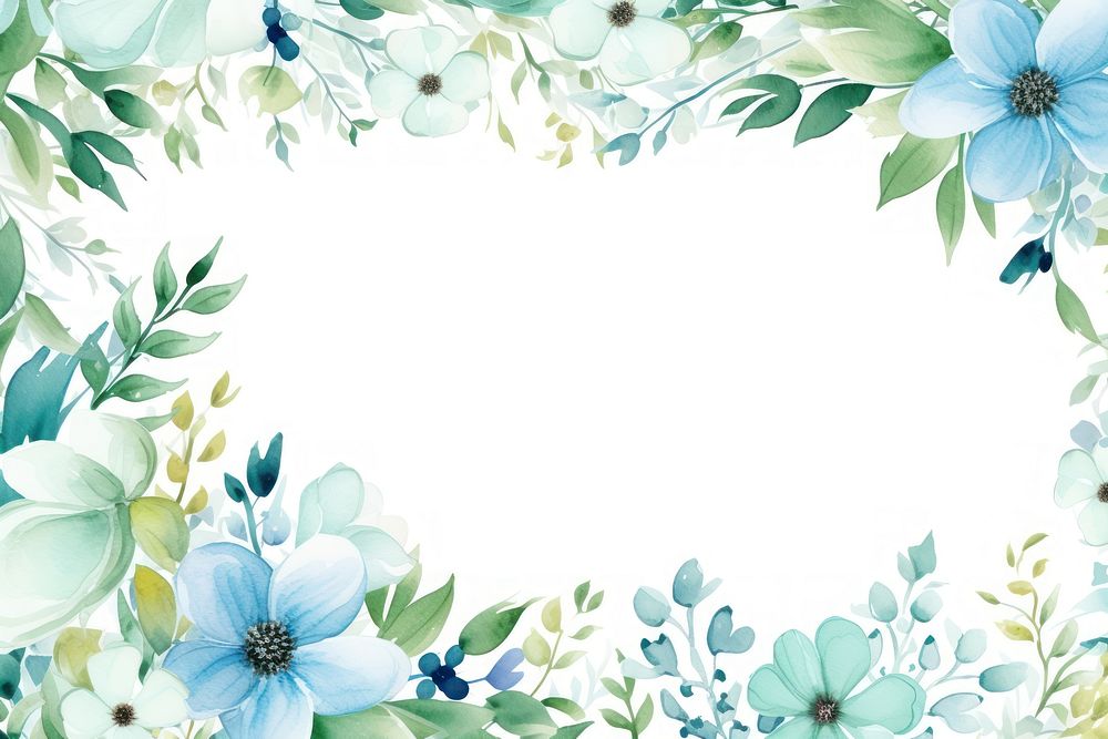 Floral frame backgrounds pattern flower. AI generated Image by rawpixel.