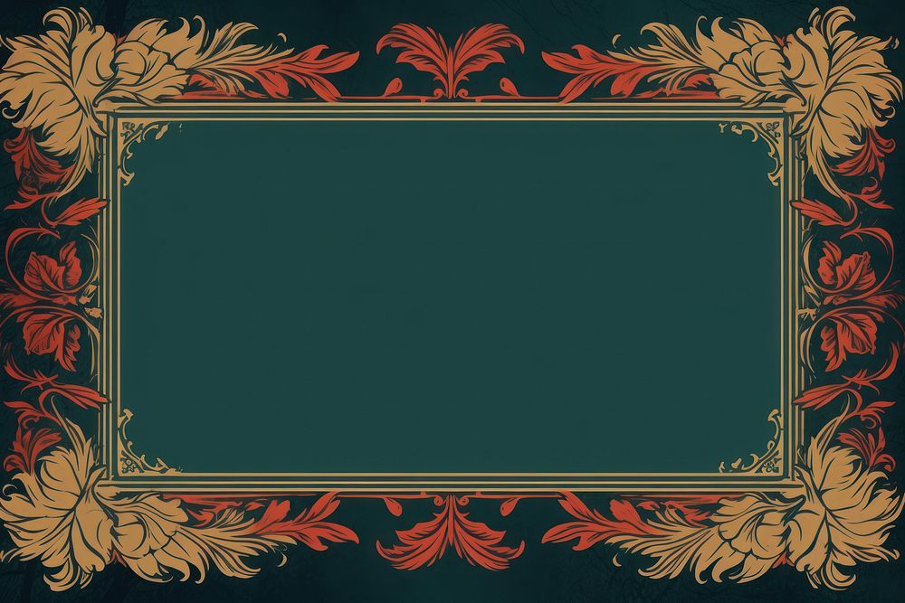 Impressionist ornament frame backgrounds graphics pattern. AI generated Image by rawpixel.