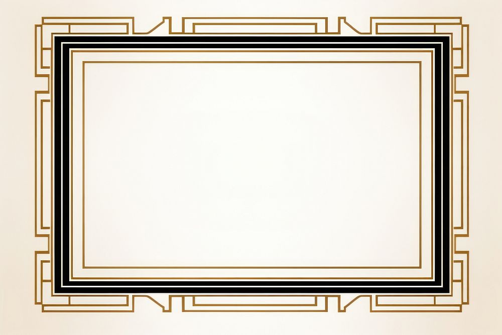Art deco ornament frame backgrounds line gold. AI generated Image by rawpixel.