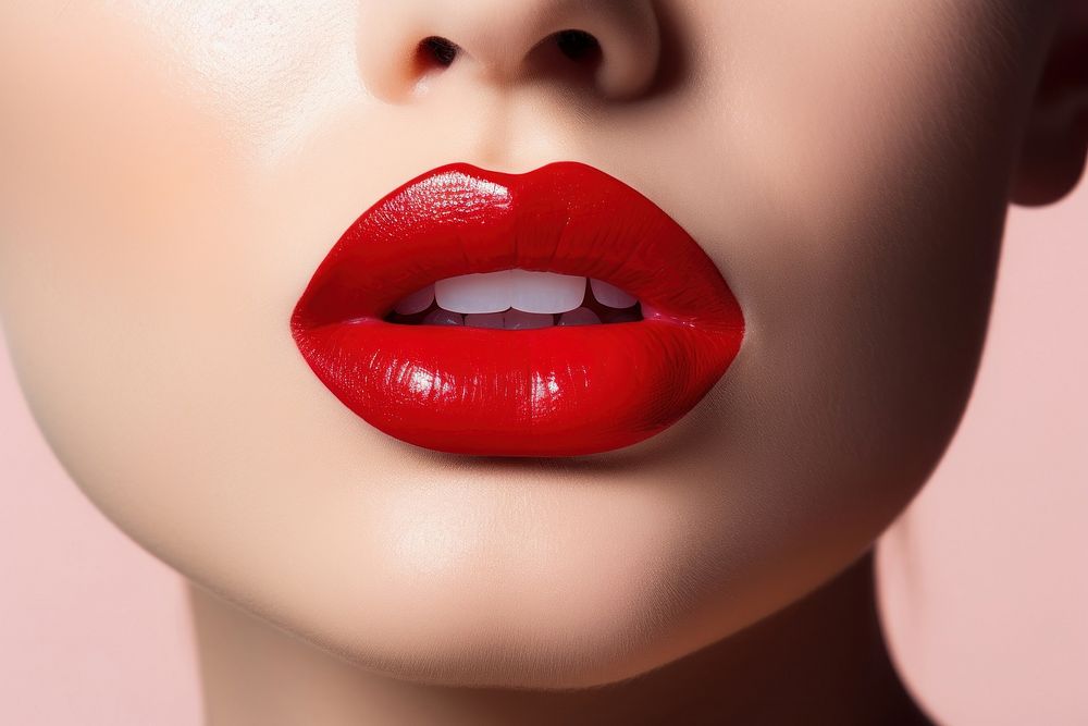 Woman applying lipstick cosmetics adult skin. AI generated Image by rawpixel.