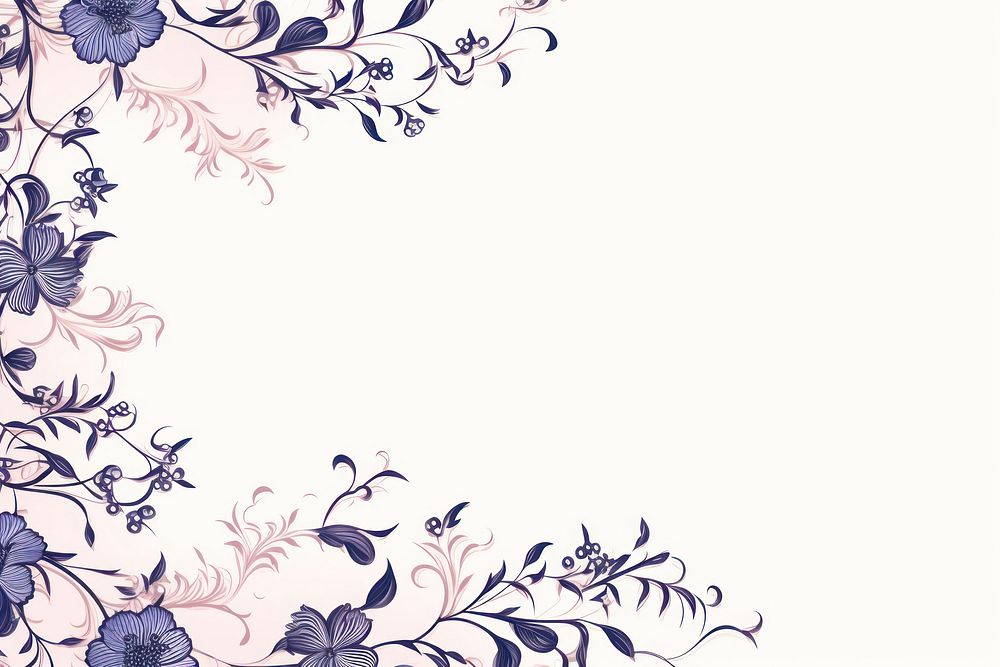 Vintage floral ornament frame backgrounds graphics pattern. AI generated Image by rawpixel.