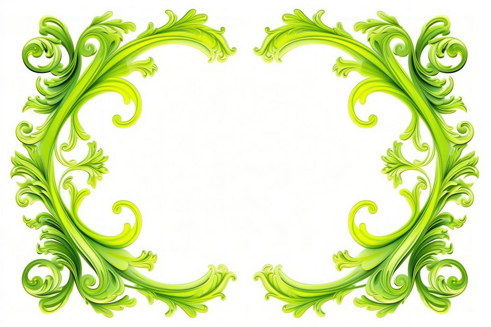 Modern elegant ornament frame green backgrounds graphics. AI generated Image by rawpixel.