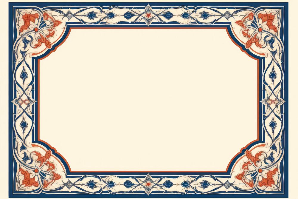 Moroccan ornament frame backgrounds blackboard rectangle. AI generated Image by rawpixel.