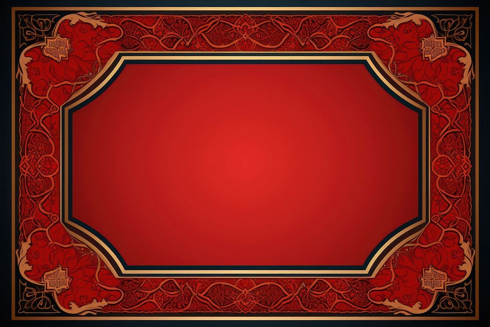 Moroccan ornament frame backgrounds decoration blackboard. AI generated Image by rawpixel.