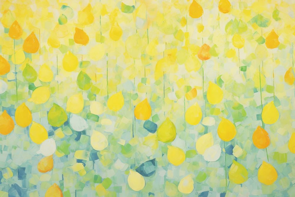 Lemon pattern painting backgrounds wallpaper. AI generated Image by rawpixel.