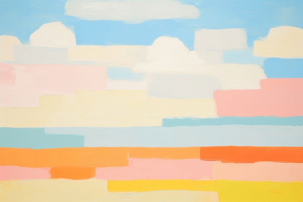 Summer beach painting backgrounds landscape. AI generated Image by rawpixel.
