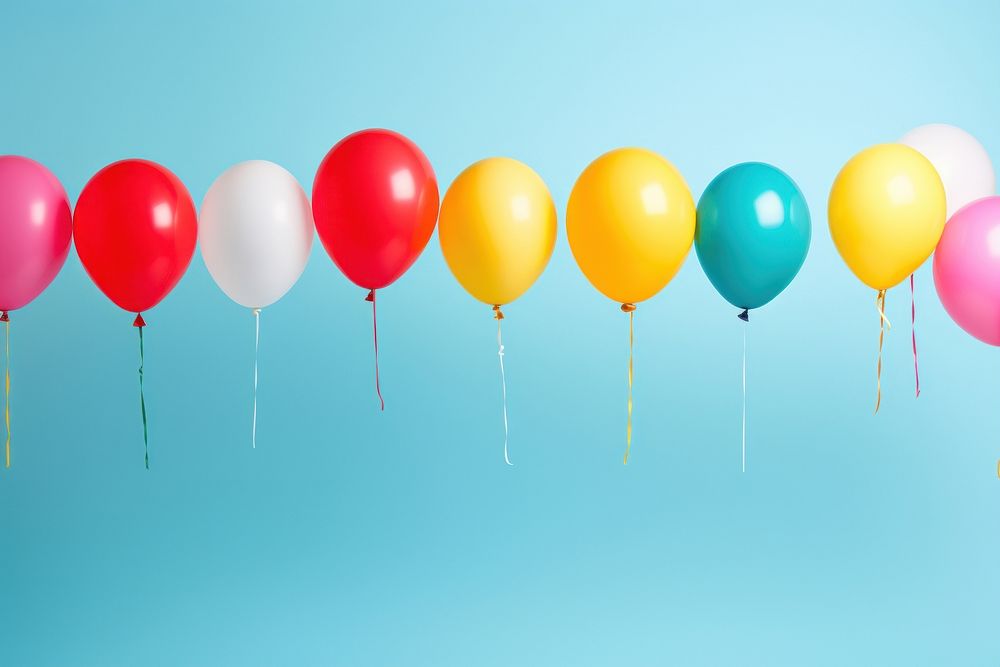 Vibrant colorful balloons anniversary celebration decoration. AI generated Image by rawpixel.