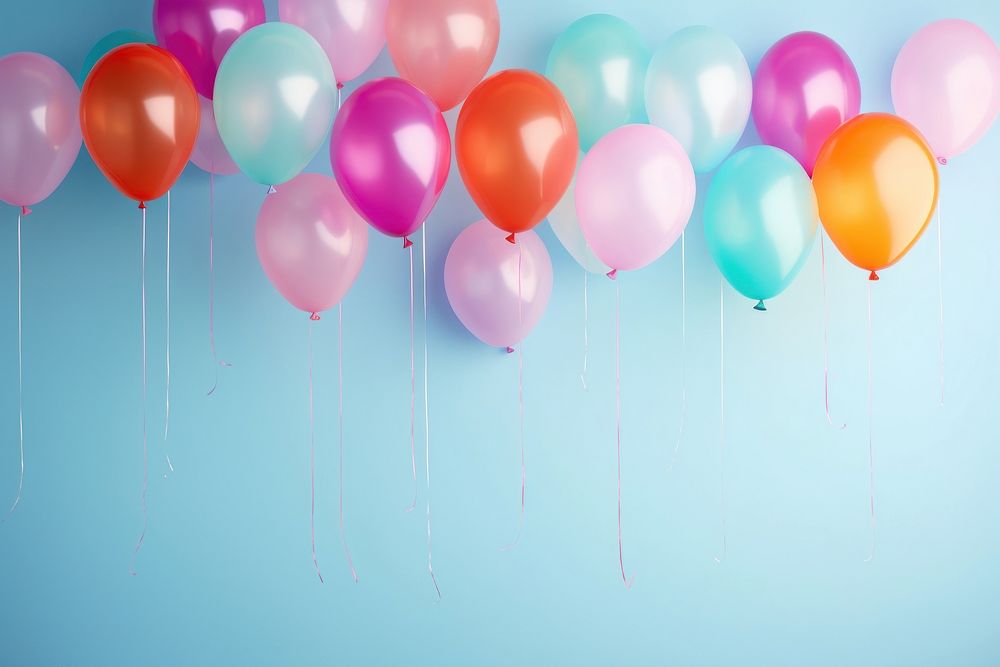 Vibrant colorful balloons backgrounds anniversary celebration. AI generated Image by rawpixel.