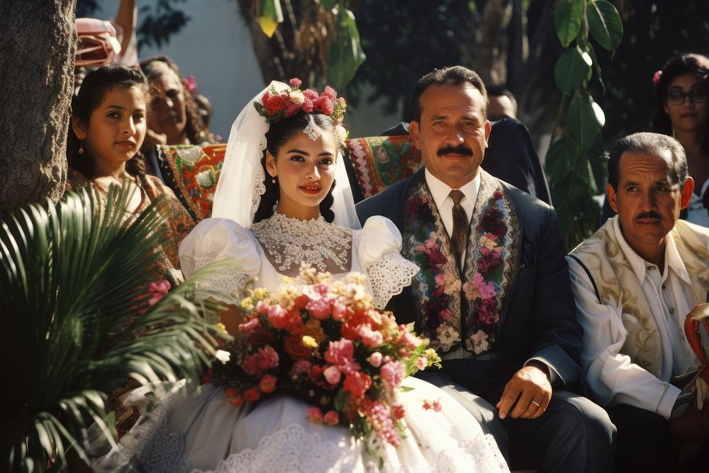 Hispanic people wedding tradition ceremony. AI generated Image by rawpixel.