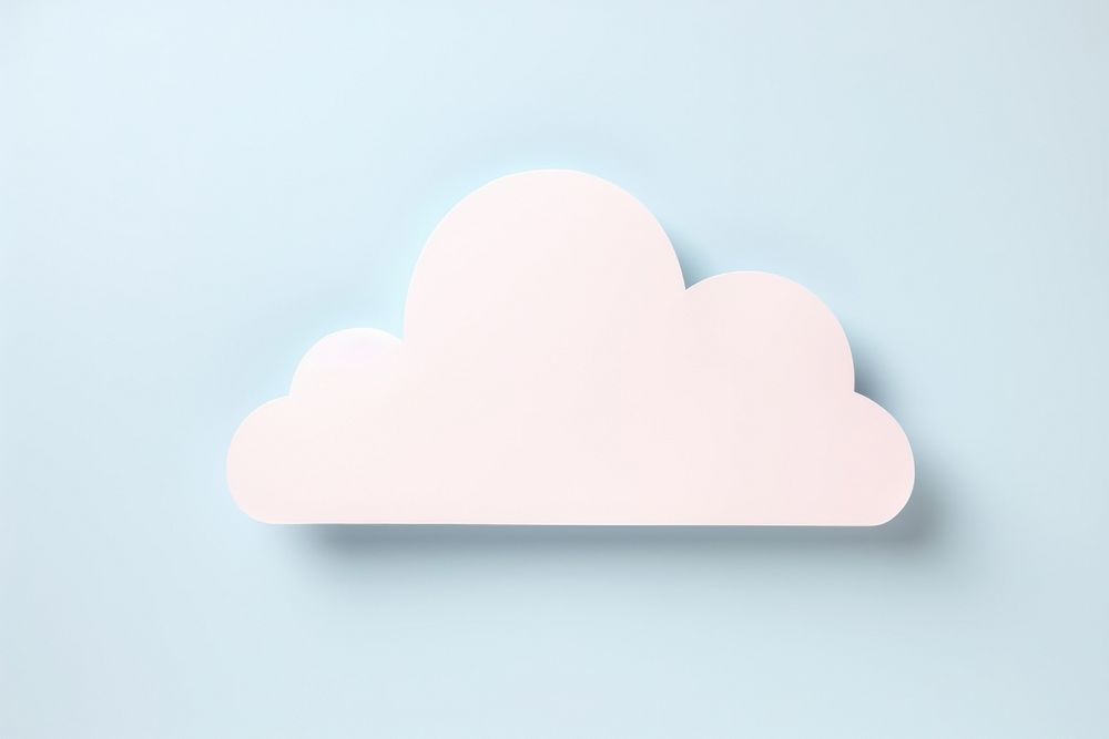 Sticky note white cloud cloudscape. AI generated Image by rawpixel.