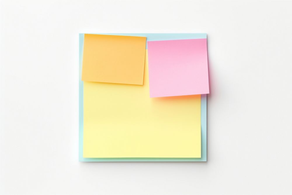 Sticky note paper white background rectangle. AI generated Image by rawpixel.