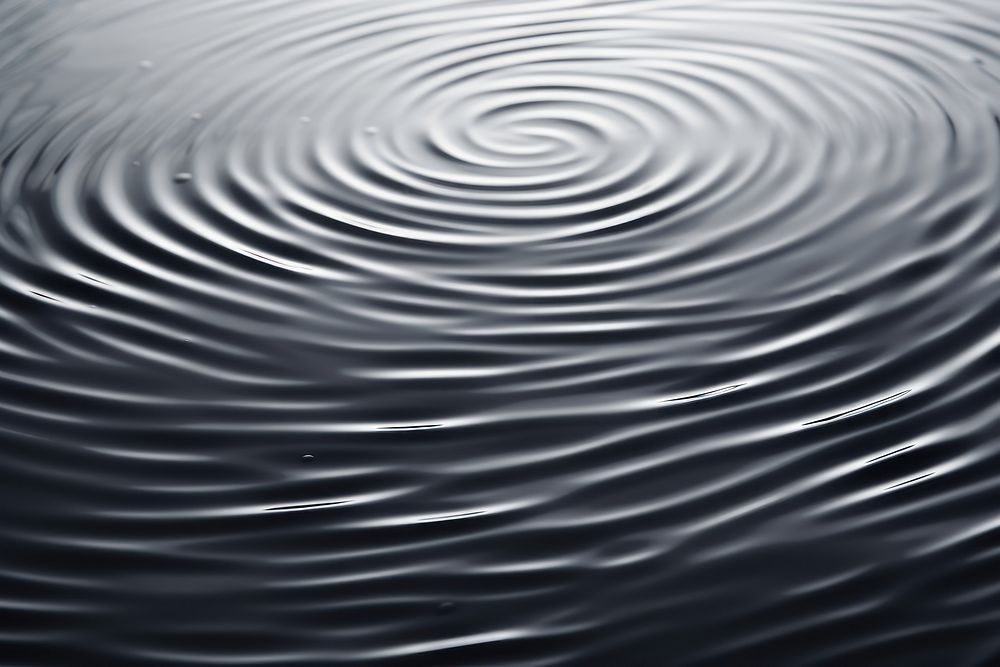 Round water ripples backgrounds tranquility concentric. AI generated Image by rawpixel.