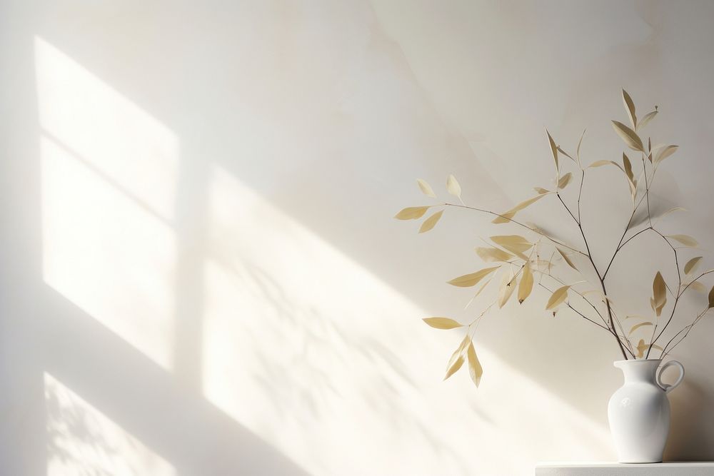 Shadow of a foliage wall architecture nature. AI generated Image by rawpixel.