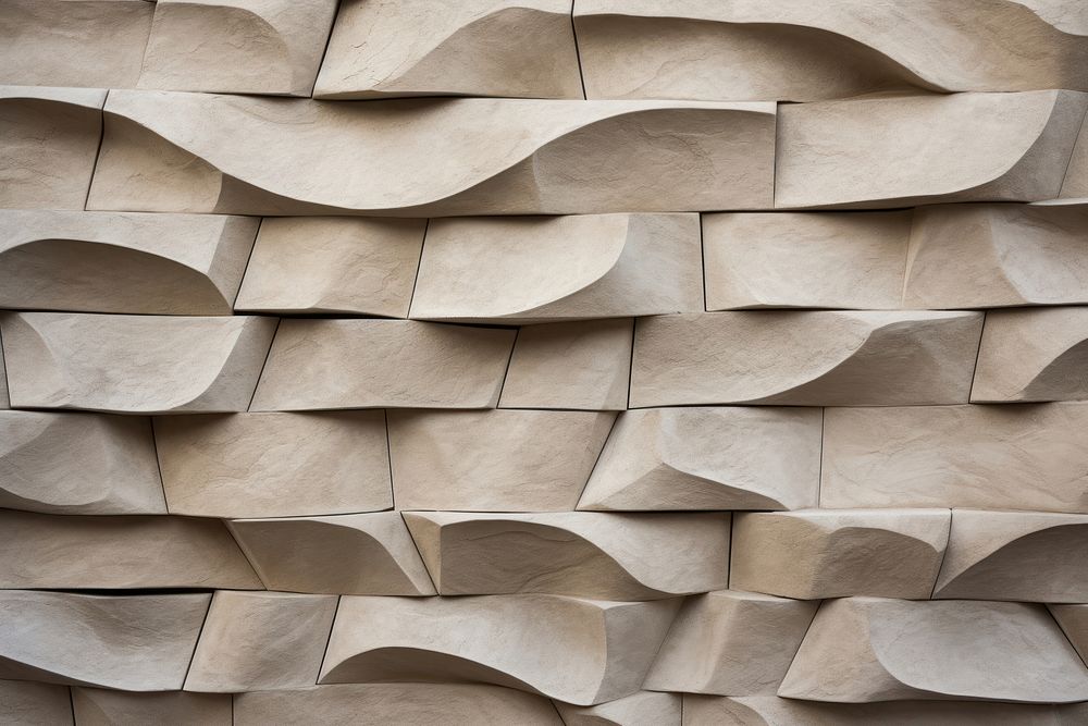 Wall curves stone wall architecture pattern. AI generated Image by rawpixel.