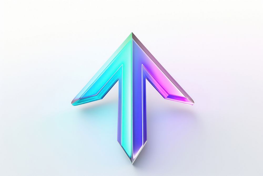 Arrow symbol white background creativity. AI generated Image by rawpixel.