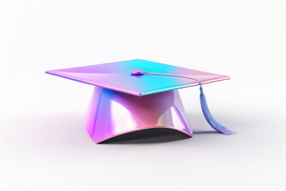 Graduation cap table white background mortarboard. AI generated Image by rawpixel.
