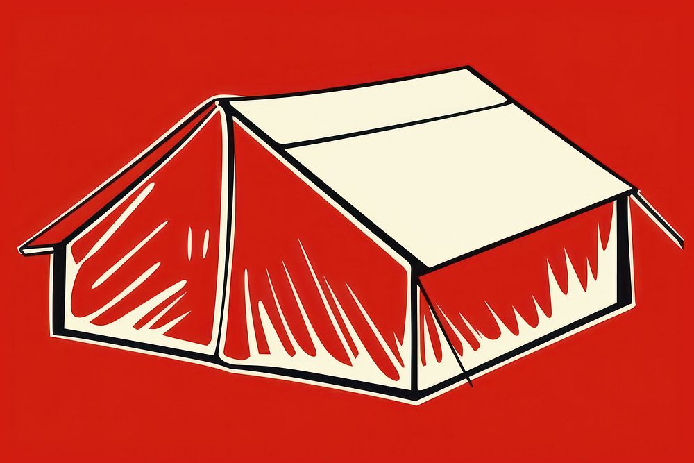 Tent architecture letterbox building. AI generated Image by rawpixel.