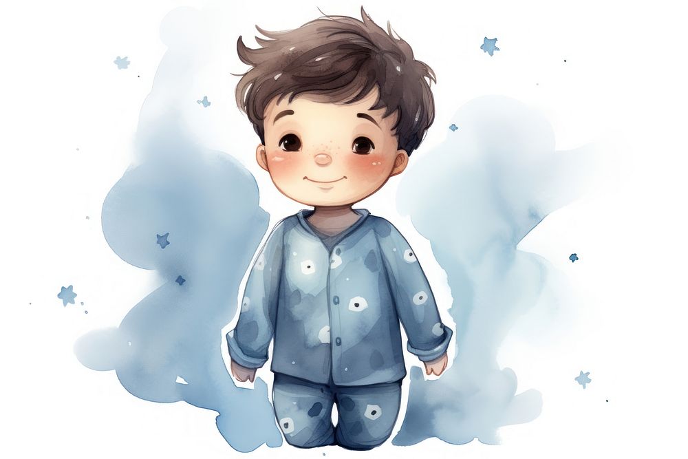 Boy in pajamas representation cute toy. AI generated Image by rawpixel.