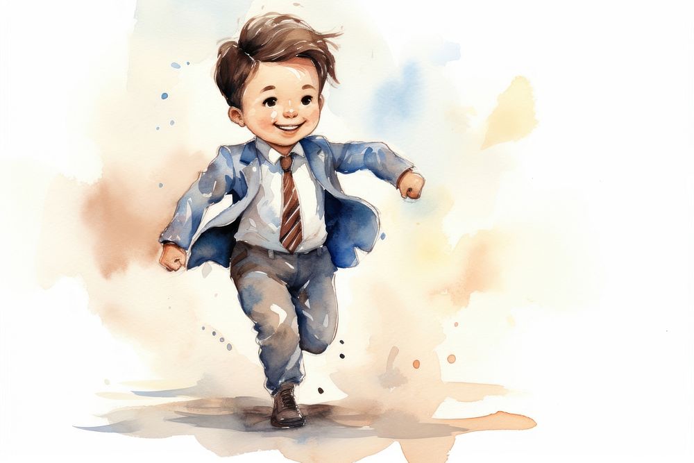 Boy in business suite portrait child cute. AI generated Image by rawpixel.